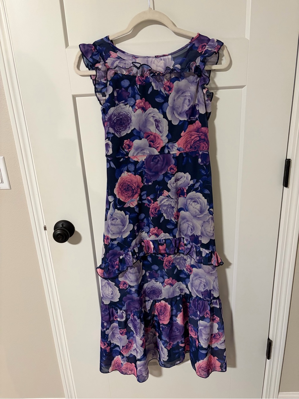 Kids Floral Ruffle Dress - Picture 2 of 6